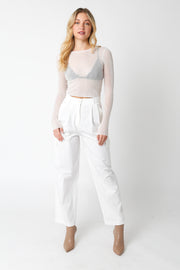 Olivaceous Allie Top in Off White