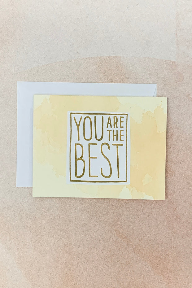 You Are The Best Card in Yellow