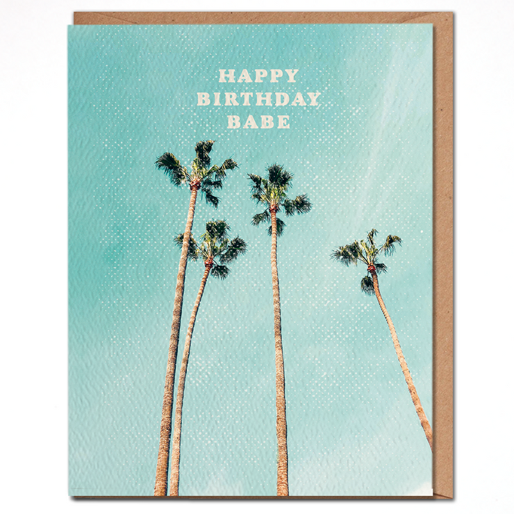 Daydream Prints Happy Birthday Babe Card