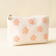 Teddy Pouch Floral Peach - Large