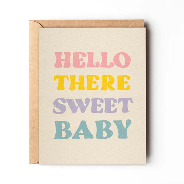 Daydream Prints Hello Sweet Baby Card
