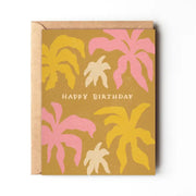Daydream Prints Retro Palm Birthday Card