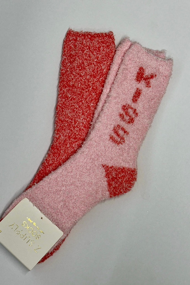 Z Supply 2-Pack Plush Kiss Socks