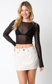 Olivaceous Allie Top in Black