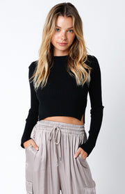 Olivaceous Chloe Sweater in Black