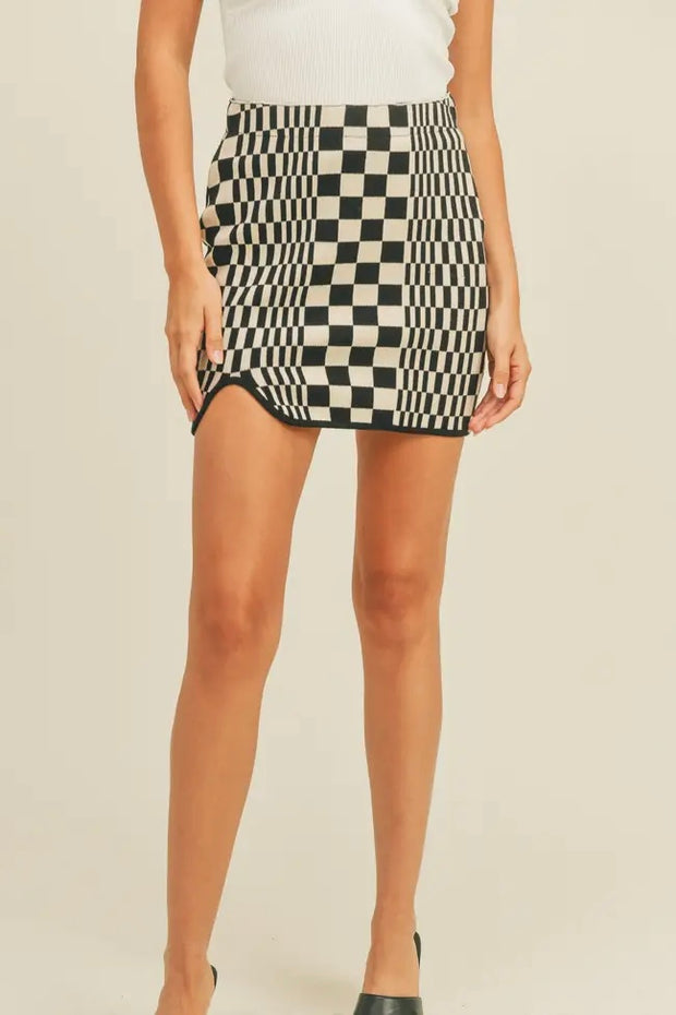 Nalim Checkmate Skirt