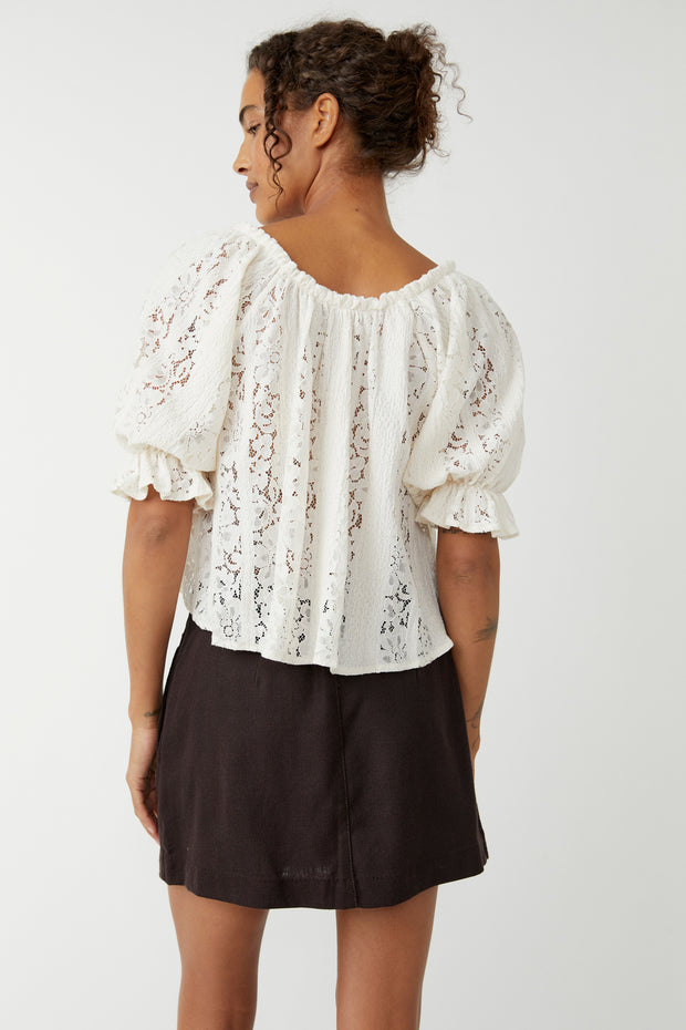 Free People Stacey Lace Top