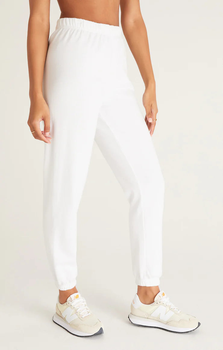 Z Supply Classic Gym Jogger in White