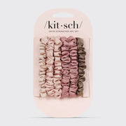 Kitsch Petite Satin Scrunchies in Terracotta