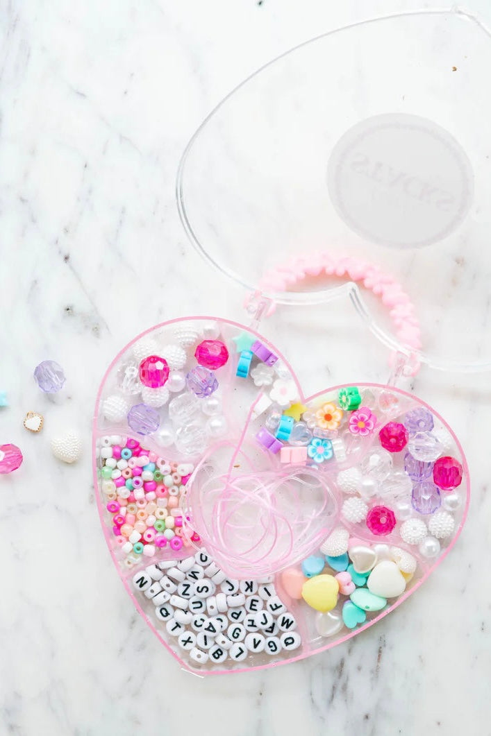 Little Stacks Pretty in Pink Heart DIY Jewelry Kit