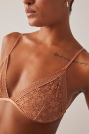 Free People Daisy Bralette in Coral Sand