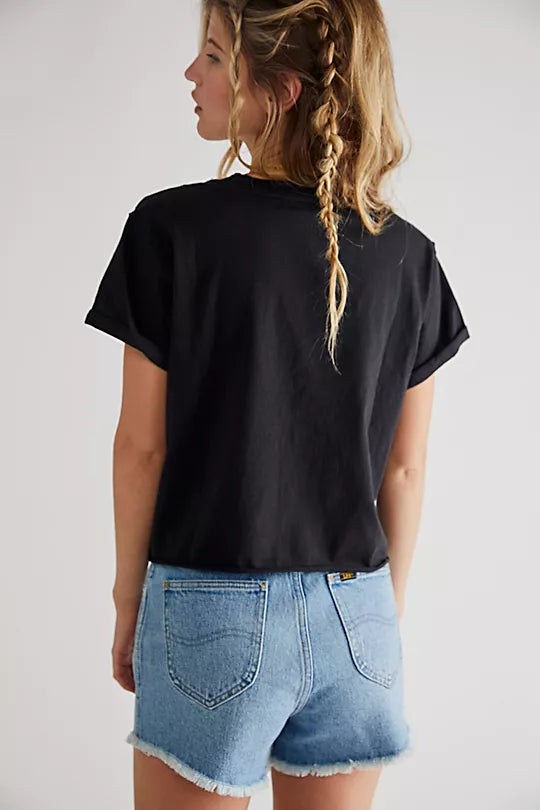 Free People The Perfect Tee in Black