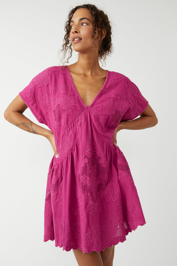 Free People Serenity Dress in Dragonfruit Punch