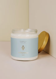Jax Kelly Clear Crystal Candle - Amazonite - Hope