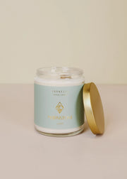 Jax Kelly Clear Crystal Candle - Moonstone - Good Luck