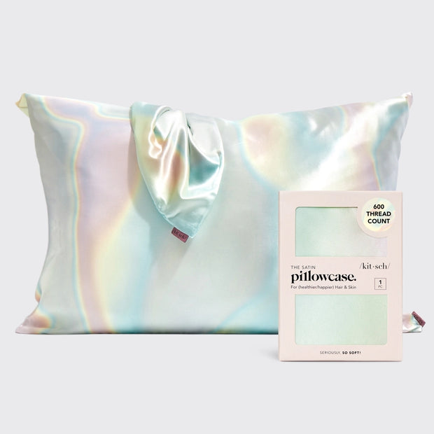 Kitsch Satin Pillowcase in Aura
