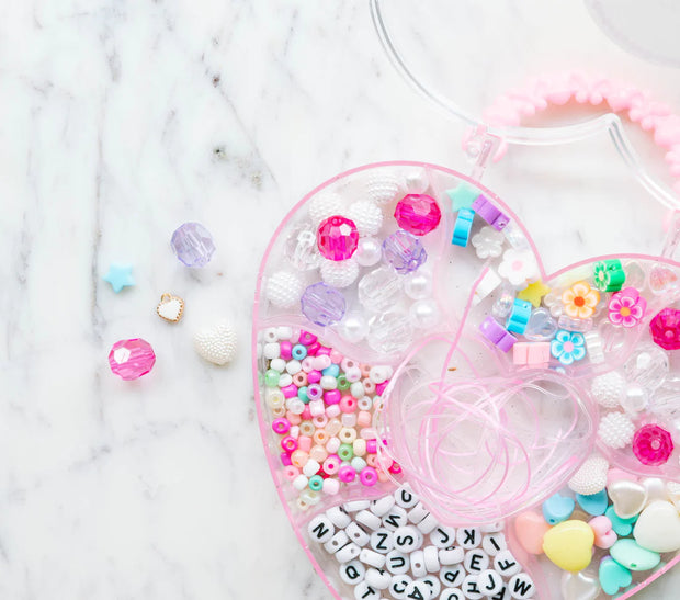 Little Stacks Pretty in Pink Heart DIY Jewelry Kit