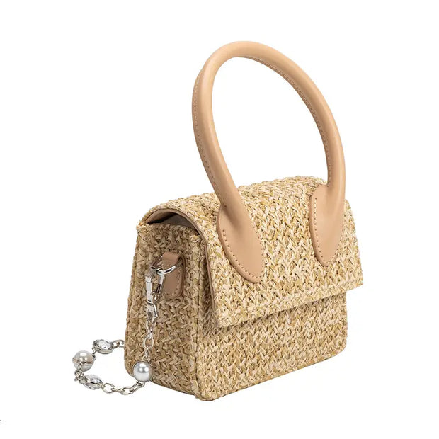 Melie Bianco Tyla Bag in Natural Straw