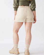 Steve Madden Faux The Record Shorts in Bone