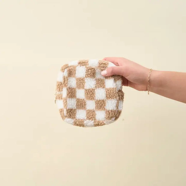 Teddy Pouch Checkered - Small