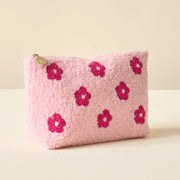 Teddy Pouch Floral Pink - Large