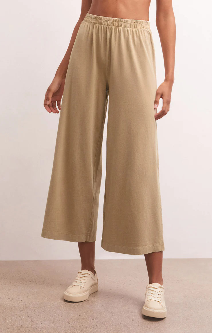 Z Supply Scout Jersey Flare Pant in Rattan