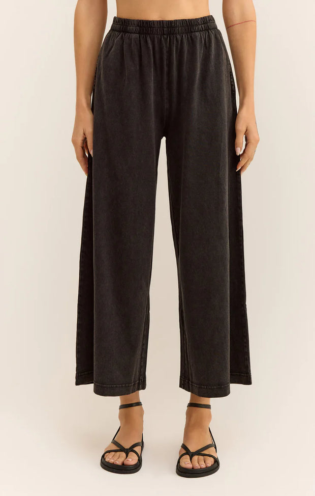 Z Supply Scout Jersey Flare Pant in Black