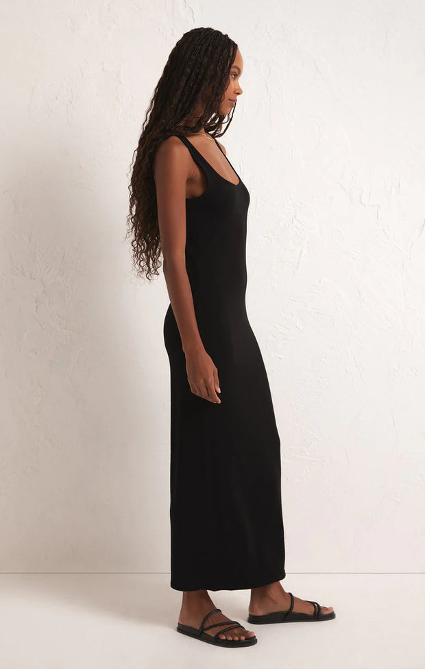 Z Supply Viviana Rib Dress in Black