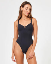 L Space Kendal Classic One Piece in Black