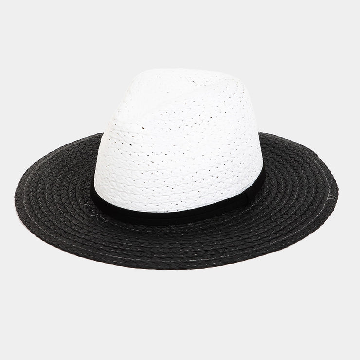 two_tone_hat_black_and_white