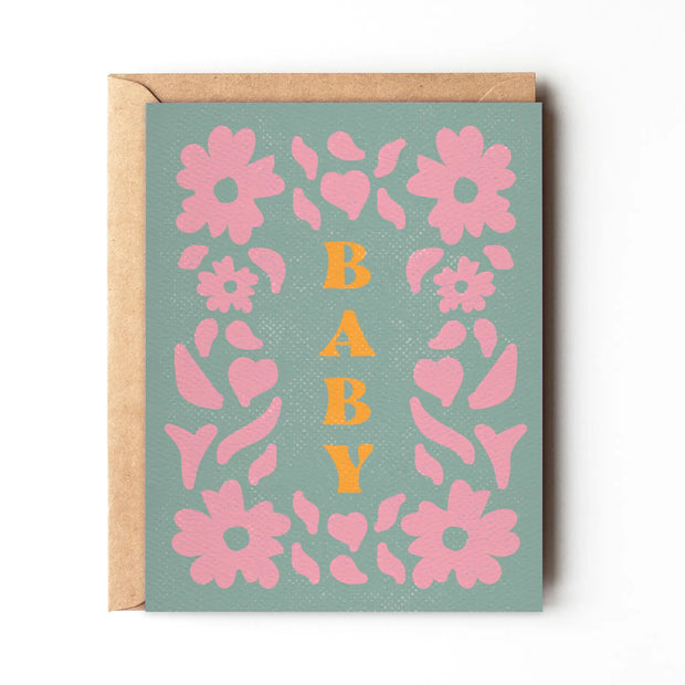Daydream Prints Floral Spring Baby Card