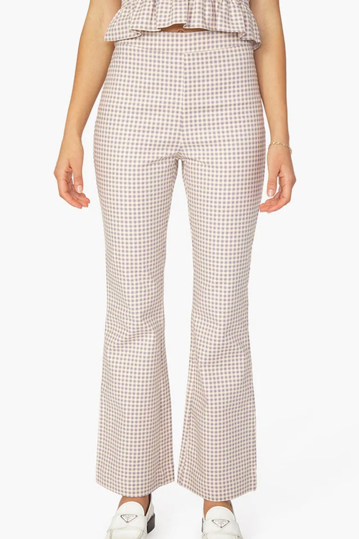 We Wore What Crop Straight Gingham Pant