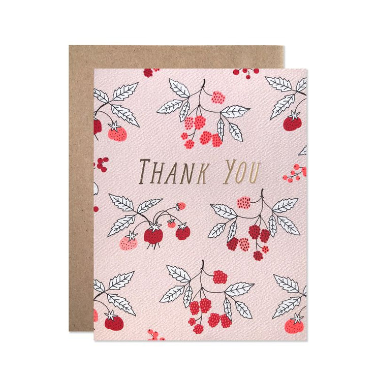 Hartland + Brooklyn Thank You Berries with Gold Foil Card