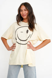 Project Social T Winky Face Oversized Tee