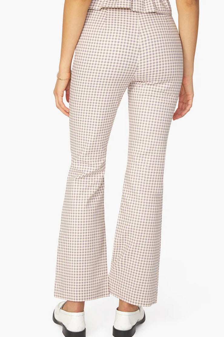 We Wore What Crop Straight Gingham Pant