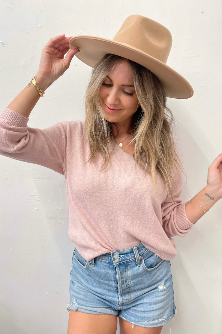 Pinch Carrie Sweater in Pink
