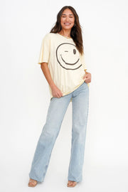 Project Social T Winky Face Oversized Tee