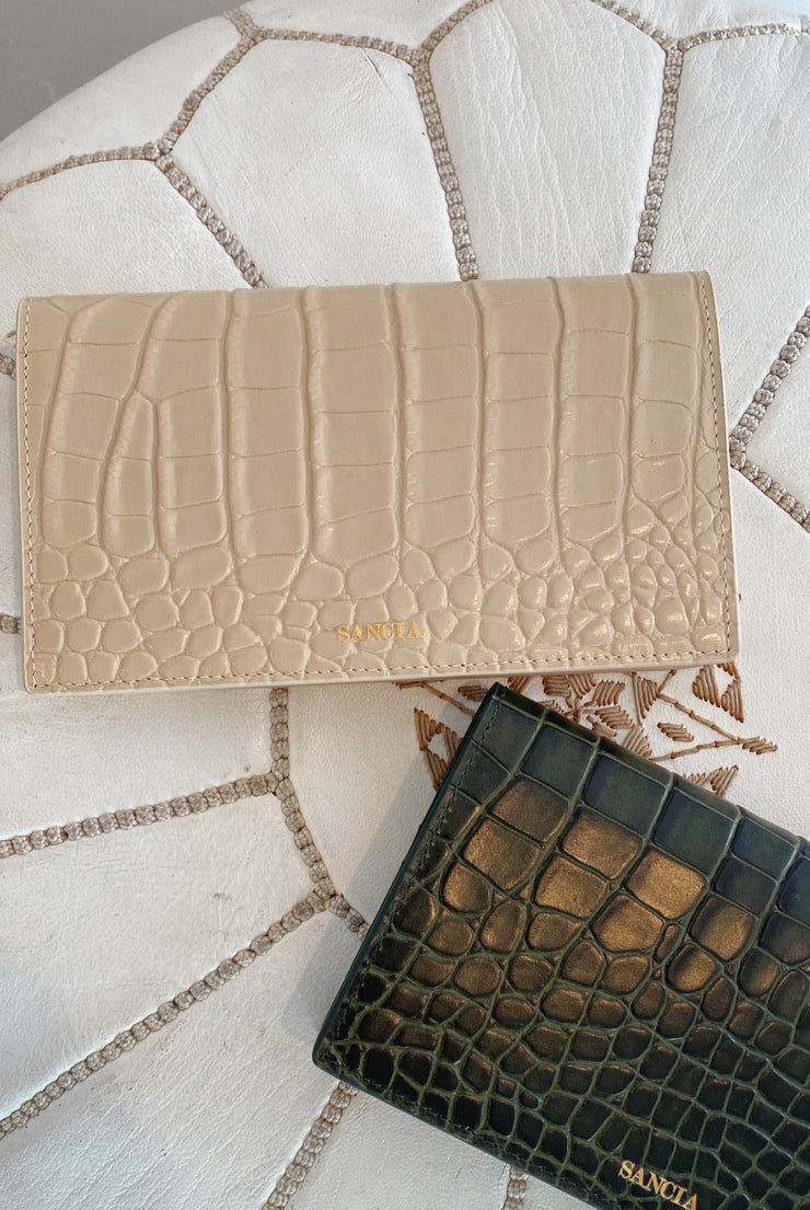 Sancia The Anisa Wallet in Silica Croc