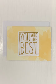 You Are The Best Card in Yellow