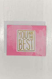 You Are The Best Card in Pink