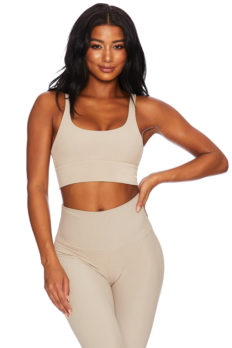 Beach Riot Leah Top in Taupe