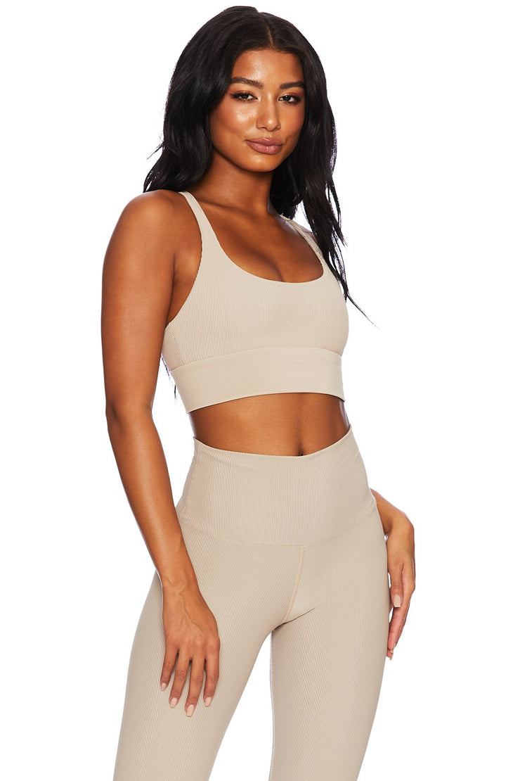 Beach Riot Leah Top in Taupe