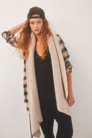 Free People Ripple Scarf in Light Gray