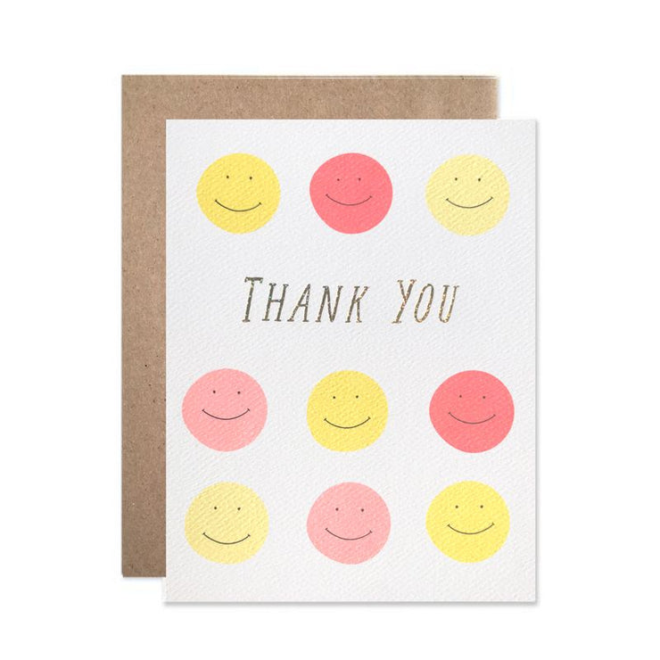 Hartland + Brooklyn Thank You Smileys with Glitter Foil Card