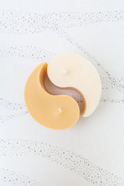 Jax Kelly Ying Yang Molded Candle in Ivory