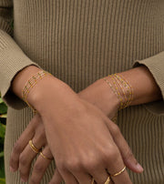 May Martin Enamel + Gold Bracelet