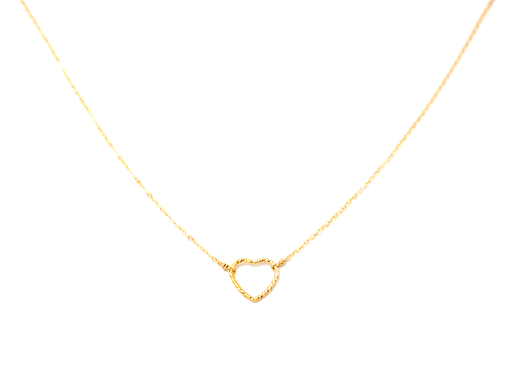 May Martin Small Shimmer Heart Necklace
