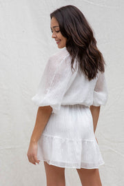 MinkPink Nerang Mini Dress in White