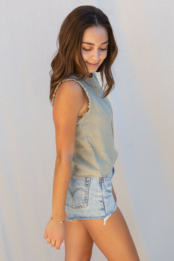Olivaceous Alice Top in Sage