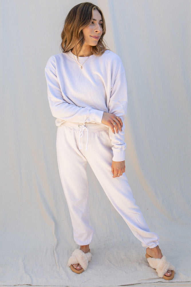 Perfect White Tee Tyler Pullover in Sugar